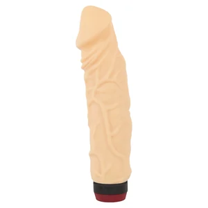 Vibrator 21 Cm Big Boy Natural Vibrator Cu Vibratii Multi Viteza Pe Baterii Aa