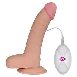 Vibrator Moale Flexibil Cu Baza Aderenta Vibrator Realist Gros Si Moale Natural