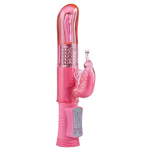 Vibrator Happy Hugging Butterfly 22.5cm Roz Vibrator Happy Hugging Butterfly 22.5cm Roz pe Denysa.ro
