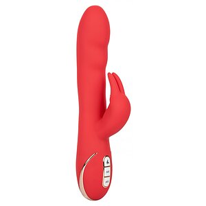 Vibrator Heated Ultra-Soft Rabbit Rosu