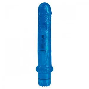 Vibrator Jammy Jelly Fresh Glitter albastru Vibrator Jammy Jelly Fresh Glitter albastru pe Denysa.ro