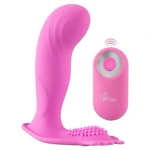 Vibrator Panty Reincarcabil Cu Usb Vibrator Punct G Panty Sweet Smile Roz