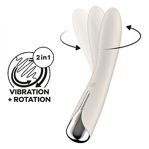 Vibrator Punctul G Satisfyer Spinning Vibe 1  Alb