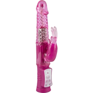 Vibrator Rabbit Stimulare Clitoris Si Punct G Vibrator Cu Cap Rotativ Si Perle Pentru Femei