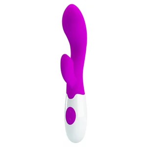 Vibrator Cu Brat Pentru Stimulare Clitoridiana Si Interna Vibrator Rabbit Mov Cu 30 Moduri Vibratii