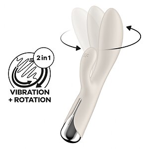 Vibrator Satisfyer Spinning Rabbit 1 Crem Vibrator Satisfyer Spinning Rabbit 1 Crem pe Denysa.ro