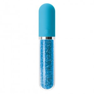Vibrator Silicon Clasic Stardust Charm Albastru Vibrator Silicon Clasic Stardust Charm Albastru pe Denysa.ro