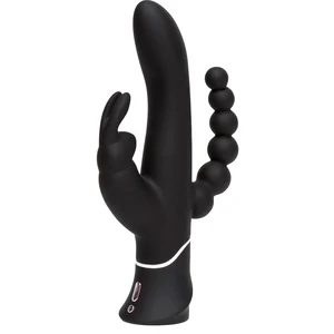 Vibrator Triplu Happy Rabbit Negru Vibrator Triplu Happy Rabbit Negru pe Denysa.ro