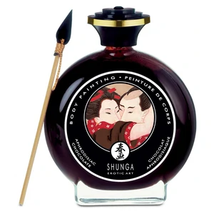 Shunga Vopsea Comestibila Ciocolata 100ml Vopsea Comestibila Pentru Corp Ciocolata