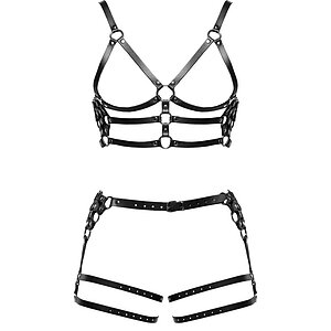 ZADO Set Hamuri Din Piele Reglabile cu Detalii Metalice M-L ZADO Set Hamuri Din Piele Reglabile cu Detalii Metalice M-L pe Denysa.ro