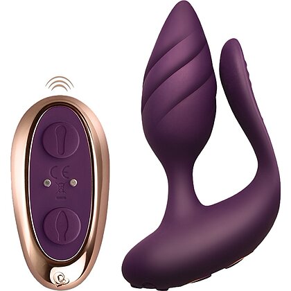 Vibrator Dublu Cocktail Couples Toy Burgundy Mov