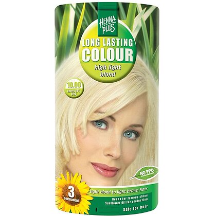 Vopsea par, Long Lasting Colour, 10.00 High Light Blond, Hennaplus